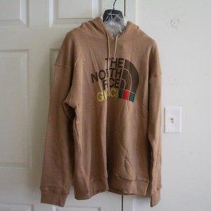 Gucci The North Face Cotton Knitwear Hoodie Brown